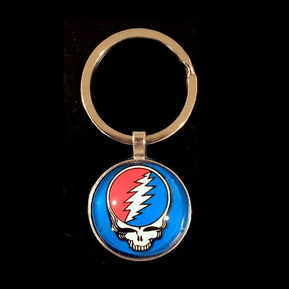 SOLD BUYITWHENFOUND Custom Grateful Dead Keychains SKULL STEAL YOUR FACE - Picture 6 of 6